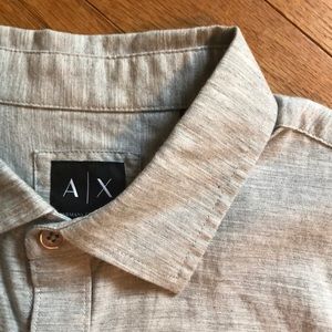 A | X Gray Button Down Shirt